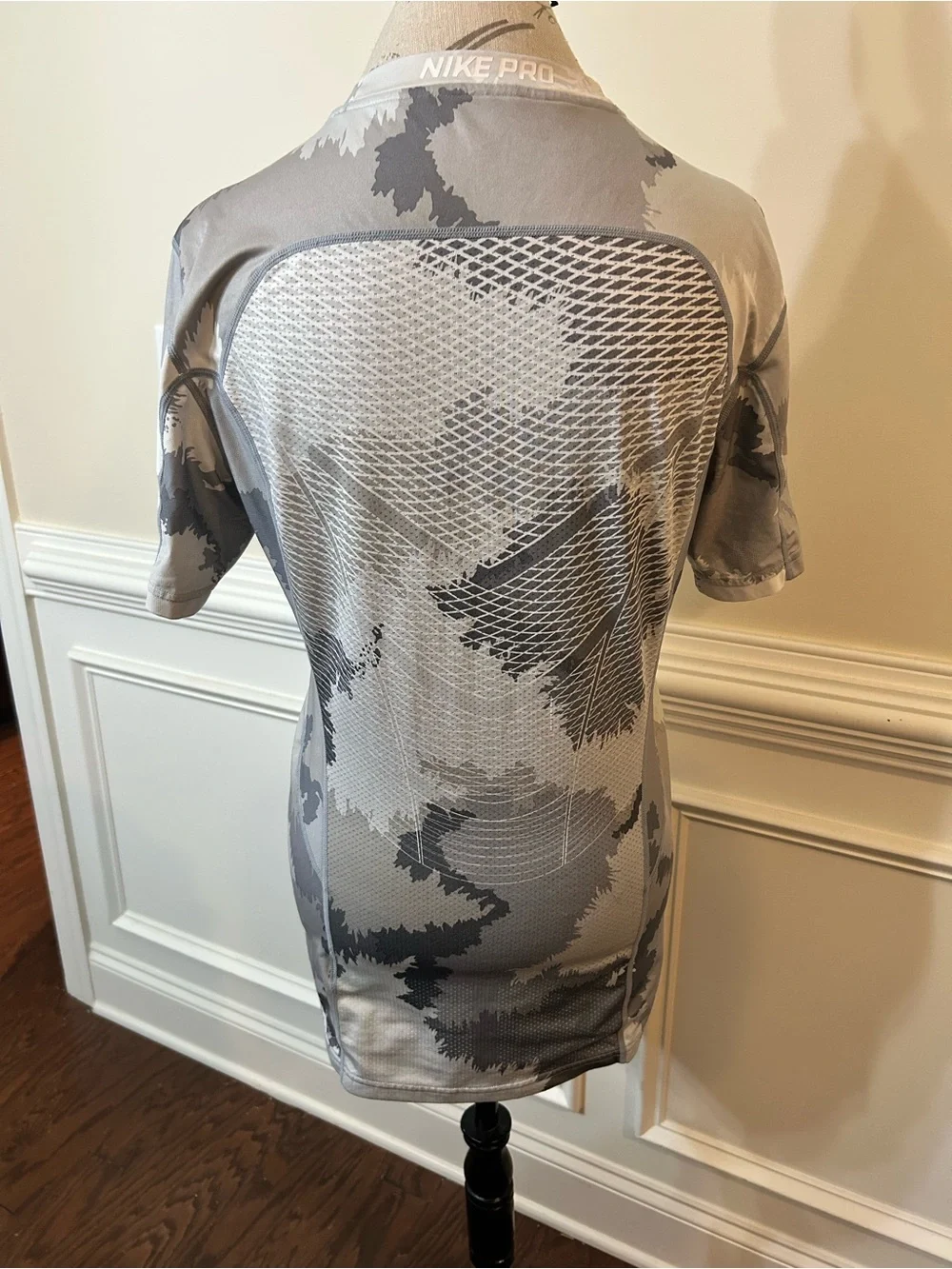 Nike Pro HyperCool Next Level Gray Camo Quarterback Training Shirt